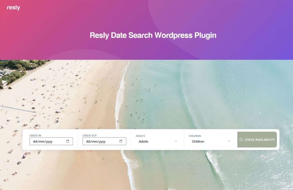 Resly Software Search Widget WordPress Plugin
